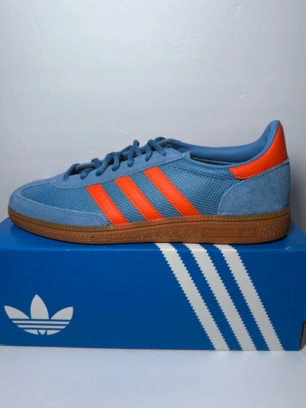 Adidas Handball Spezial - Men’s 10.5 (Wmn’s 11.5) - Blue Orange JH5445